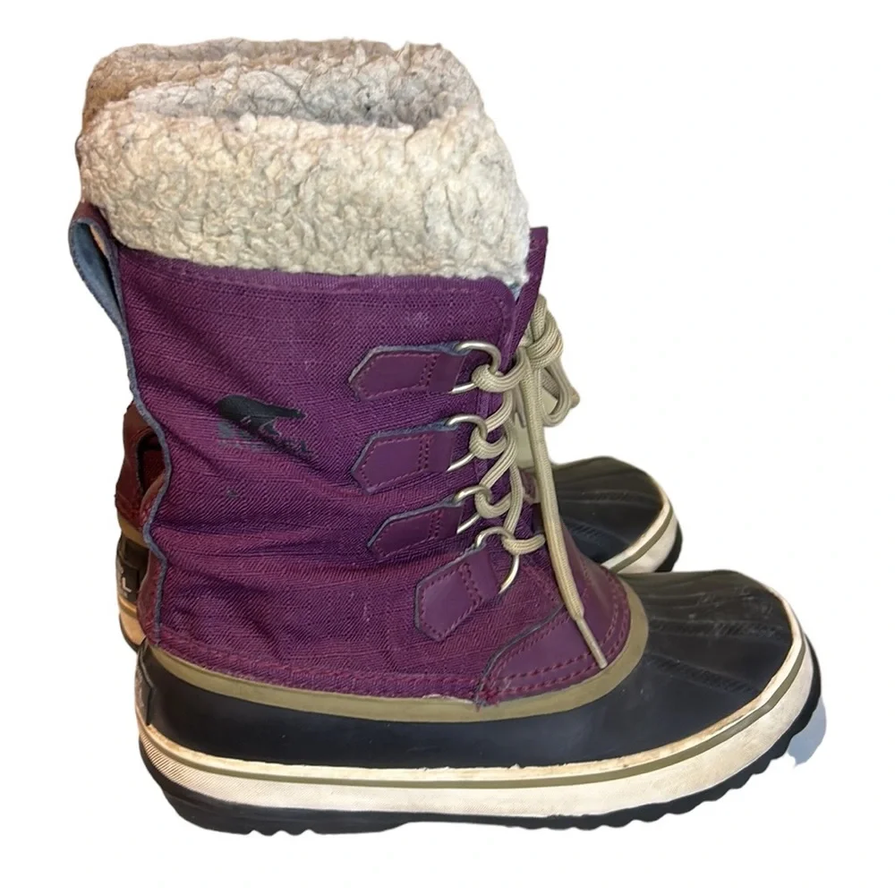Sorel women’s winter boots‎ size 6 purple black - Picture 4 of 7